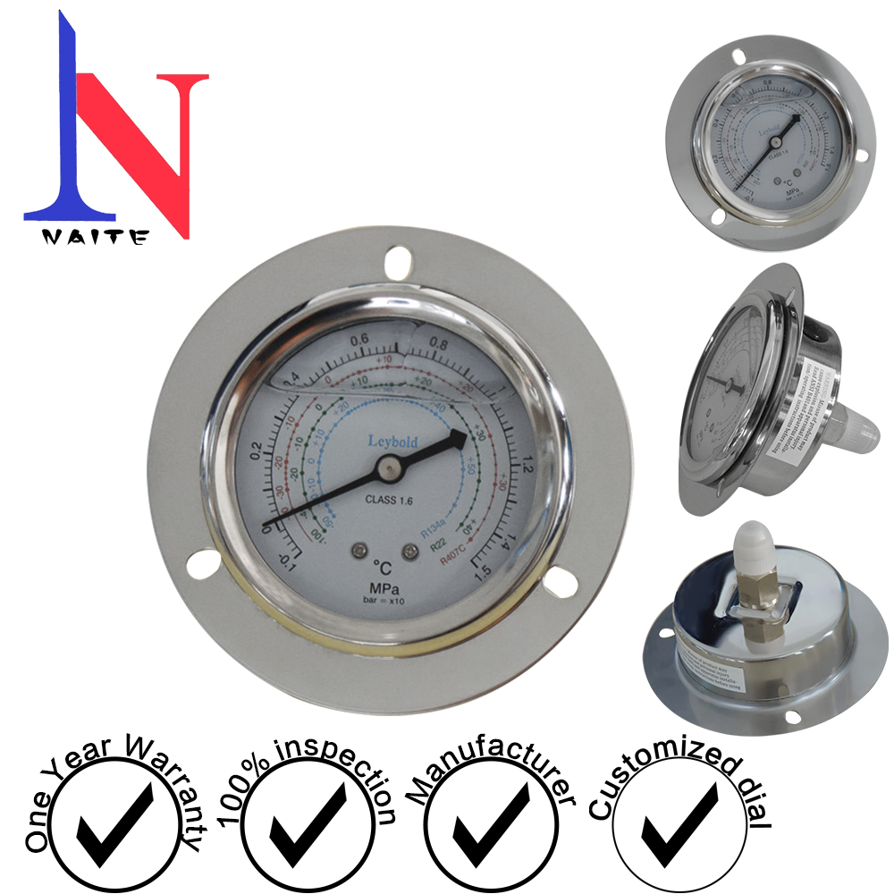 63轴向304壳带法兰 冷媒表 NT