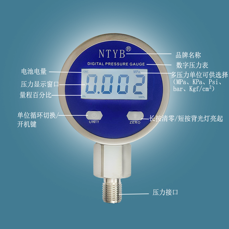 数字显示压力表s260